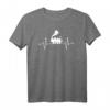 Eisenbahn mit EKG Frequenz - Kreatives Modellbahn T-Shirt Geschenk für Sammler & Eisenbahn-Enthusiasten