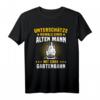Gartenbahn Dampflok Modelleisenbahn T-Shirt – Geschenk für Männer, Papa & Opa, mit Sprüchen für Gartenbahn Fans