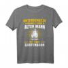Gartenbahn Dampflok Modelleisenbahn T-Shirt – Geschenk für Männer, Papa & Opa, mit Sprüchen für Gartenbahn Fans