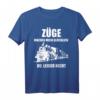 Züge Machen Mich Glücklich T-Shirt – Lustige Geschenkidee für Modelleisenbahn- und Zugfans, perfekt für Weihnachten, Geburtstag & Jubiläum