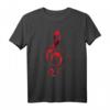 Notenschlüssel Notenschlüssel Rot Musik-Symbol T-Shirt für Musiker, Musikliebhaber & Lehrer – Perfektes Geschenk für Fans der Musik