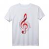 Notenschlüssel Notenschlüssel Rot Musik-Symbol T-Shirt für Musiker, Musikliebhaber & Lehrer – Perfektes Geschenk für Fans der Musik