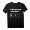 Ich brauch mal eine Pause Musiker Musiklehrer Geschenk T-Shirt - Lustiges Notenschlüssel Pausenzeichen Motiv für Musiker, Chor- und Orchesterleute