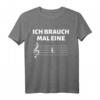 Ich brauch mal eine Pause Musiker Musiklehrer Geschenk T-Shirt - Lustiges Notenschlüssel Pausenzeichen Motiv für Musiker, Chor- und Orchesterleute