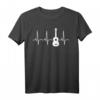 Ukulele Hemd - Bester Ukulele Musiker Geschenk T-Shirt mit Heartbeat Design für Musiker, Geburtstage & Hawaiianische Musikliebhaber
