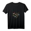 Damen Herz Ananas Ukulele Musiker T-Shirt mit V-Ausschnitt – Leichtes, stilvolles Shirt für Musikliebhaberinnen