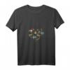 Damen Herz Ananas Ukulele Musiker T-Shirt mit V-Ausschnitt – Leichtes, stilvolles Shirt für Musikliebhaberinnen