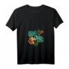 Damen Ukulele Hawaii Tropisches Musik Geschenk T-Shirt für Ukulele Spieler mit V-Ausschnitt - Perfekt für Musiker & Musikfans