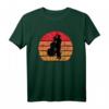 Kontrabass Double Bass Sunset Vintage Silhouette T-Shirt – Perfektes Geschenk für Bassspieler, Jazz- und Rockmusiker bei Auftritten und Proben