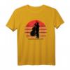 Kontrabass Double Bass Sunset Vintage Silhouette T-Shirt – Perfektes Geschenk für Bassspieler, Jazz- und Rockmusiker bei Auftritten und Proben