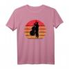 Kontrabass Double Bass Sunset Vintage Silhouette T-Shirt – Perfektes Geschenk für Bassspieler, Jazz- und Rockmusiker bei Auftritten und Proben