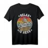 Relax The Drummer Is Here T-Shirt für Schlagzeuger und Musiker – Retro Design für Band und Konzertliebhaber