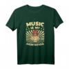 MUSIC is my MEDITATION Rasta Löwe Musik Yoga Meditieren T-Shirt - Vintage Design für Musik, Yoga & Reggae Fans, perfektes Geschenk