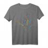 Abstrakte Musik-Kunst Bassgitarren T-Shirt – Perfektes Geschenk für Bassisten, Musiker & Musikbandmitglieder zu Weihnachten, Geburtstag & mehr