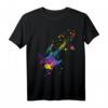 Splash Gitarre T-Shirt - Musiker Geschenkidee für Gitarristen & Musikbands