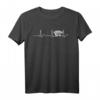 Akkordeon Herzschlag T-Shirt – Lustiges Geschenk für Musiker, Akkordeonspieler & Herzrhythmus-Fans