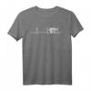Akkordeon Herzschlag T-Shirt – Lustiges Geschenk für Musiker, Akkordeonspieler & Herzrhythmus-Fans