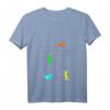 Lustiges buntes Katzen Musiknote T-Shirt für Musiker, Lehrer & Tierliebhaber - Perfektes Geschenk zu Weihnachten & Geburtstag