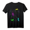 Niedliches Katzen spielen mit Musiknoten Vintage T-Shirt – Lustiges Geschenk für Musiker, Lehrer & Tierliebhaber zu Weihnachten & Geburtstag