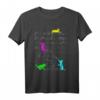 Niedliches Katzen spielen mit Musiknoten Vintage T-Shirt – Lustiges Geschenk für Musiker, Lehrer & Tierliebhaber zu Weihnachten & Geburtstag