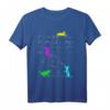 Niedliches Katzen spielen mit Musiknoten Vintage T-Shirt – Lustiges Geschenk für Musiker, Lehrer & Tierliebhaber zu Weihnachten & Geburtstag