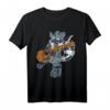 Waschbär Gitarrenspieler Geschenk für Kinder Jungen - Gitarre Bass E-Gitarre T-Shirt, ideales Geburtstags- und Weihnachtsgeschenk für junge Musiker