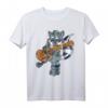 Waschbär Gitarrenspieler Geschenk für Kinder Jungen - Gitarre Bass E-Gitarre T-Shirt, ideales Geburtstags- und Weihnachtsgeschenk für junge Musiker