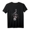 Noten Klavier T-Shirt – Cooles Geschenk für Musiker, Pianisten & Klavierliebhaber zu Weihnachten, Geburtstag & Konzerten