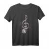 Noten Klavier T-Shirt – Cooles Geschenk für Musiker, Pianisten & Klavierliebhaber zu Weihnachten, Geburtstag & Konzerten