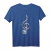 Noten Klavier T-Shirt – Cooles Geschenk für Musiker, Pianisten & Klavierliebhaber zu Weihnachten, Geburtstag & Konzerten