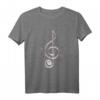 Noten Klavier T-Shirt – Cooles Geschenk für Musiker, Pianisten & Klavierliebhaber zu Weihnachten, Geburtstag & Konzerten