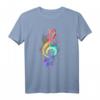 Bunter Violinschlüssel Notenschlüssel für Musikliebhaber - Farbenfrohes T-Shirt für Musiker, Konzerte & Partys
