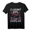 Lustiges Klarinette T-Shirt für Mädchen - Perfektes Geschenk für Klarinettisten, Musiker & Orchestermitglieder zu Weihnachten & Geburtstag