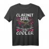Lustiges Klarinette T-Shirt für Mädchen - Perfektes Geschenk für Klarinettisten, Musiker & Orchestermitglieder zu Weihnachten & Geburtstag