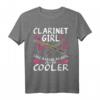 Lustiges Klarinette T-Shirt für Mädchen - Perfektes Geschenk für Klarinettisten, Musiker & Orchestermitglieder zu Weihnachten & Geburtstag