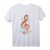 Notenschlüssel T-Shirt für Musiker & Musikliebhaber – Geschenkidee für Weihnachten, Geburtstag & Halloween