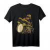 Musik Hund Schlagzeug Dackel T-Shirt – Geschenk für Schlagzeuger, Drummer & Musikliebhaber zu Geburtstag & Weihnachten