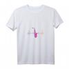 Damen Jazz Musikinstrument Saxophonist Musik Herzschlag T-Shirt mit V-Ausschnitt – Perfekt für Saxophonspielerinnen und Jazzmusik-Fans