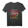 Nur ein Mädchen das ihr Saxophon liebt - Jazz & Musiker T-Shirt, perfektes Geschenk für Saxophonisten, Musiker & Jazzfans zu Weihnachten & Geburtstag