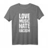 Love Music Hate Racism T-Shirt – Politisches Statement gegen Rassismus & Rechtsruck, Perfekt für Demos, Festivals & Proteste