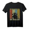 Lustiges Musik Drum Spruch T-Shirt - 'Ich bin dann mal im Keller' für Hobby Musiker & Schlagzeuger, perfektes Geschenk