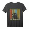 Lustiges Musik Drum Spruch T-Shirt - 'Ich bin dann mal im Keller' für Hobby Musiker & Schlagzeuger, perfektes Geschenk