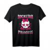 Rockstar Prinzessin Punk Girl T-Shirt mit Totenkopf & Gitarre – Freches Mädchen T-Shirt für Teenager, Kinder & Kids, Perfekt für den Rock-Style