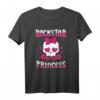 Rockstar Prinzessin Punk Girl T-Shirt mit Totenkopf & Gitarre – Freches Mädchen T-Shirt für Teenager, Kinder & Kids, Perfekt für den Rock-Style