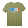 Global Warming Blue Red Stripe - Climate Change is Real. Stop T-Shirt für Proteste, Umweltschutz & Nachhaltigkeit