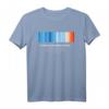 Global Warming Blue Red Stripe - Climate Change is Real. Stop T-Shirt für Proteste, Umweltschutz & Nachhaltigkeit