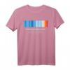 Global Warming Blue Red Stripe - Climate Change is Real. Stop T-Shirt für Proteste, Umweltschutz & Nachhaltigkeit