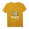 Damen Eh Nah My Pancreas Faultier T-Shirt mit V-Ausschnitt – Humorvolles Diabetes Bewusstseins Shirt für Kinder und Familien