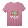 Damen Eh Nah My Pancreas Faultier T-Shirt mit V-Ausschnitt – Humorvolles Diabetes Bewusstseins Shirt für Kinder und Familien