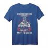 Schweißen Ist Wie Nähen Mit Feuer T-Shirt – Lustiges Metallbau Spruch für Schweißer & Schlosser im Beruf